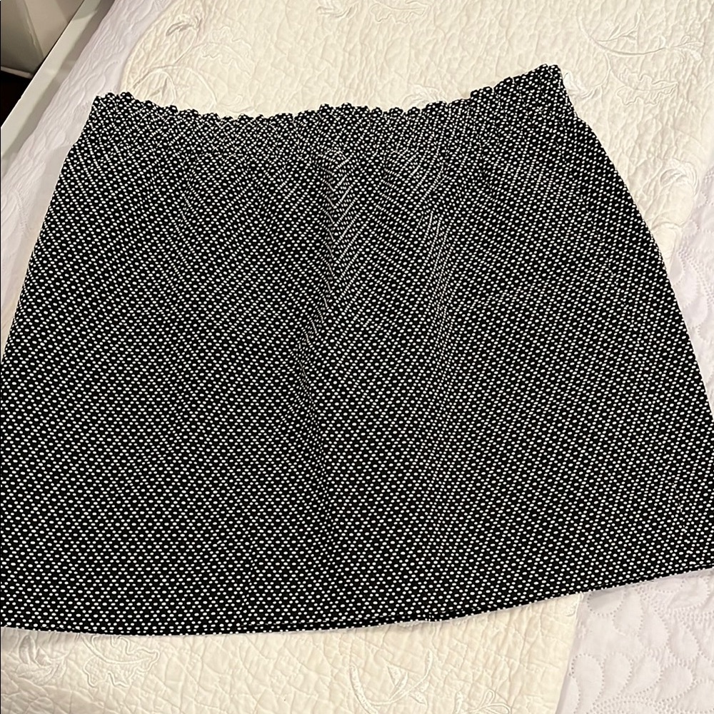 J. Crew Black and White sidewalk Skirt